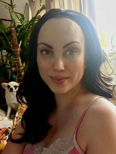 Customer photo review of The Headband Wig Perfect Wave