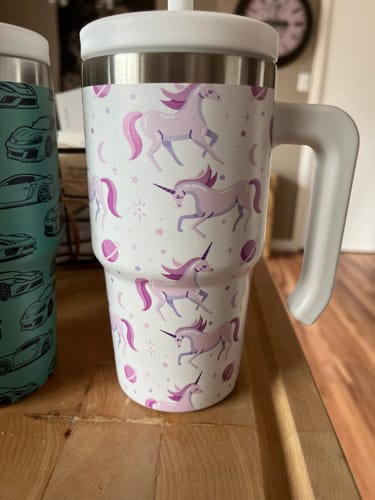 Customer photo review of Dinosaur Stainless Steel Kids CREWCUP 20oz