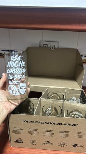 Customer photo review of VASOS DEL BARRIO FINO - JUEGO DE 6 VASOS