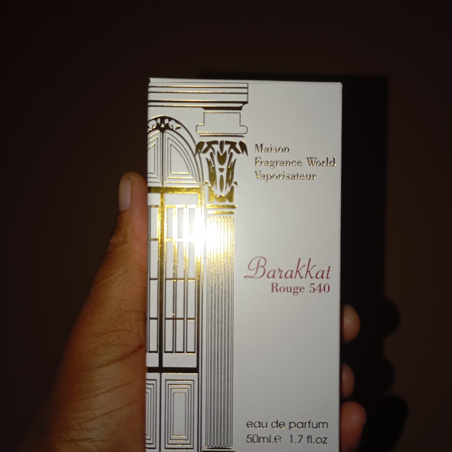 Customer photo review of Barakkat Rouge 540 EDP 50ml