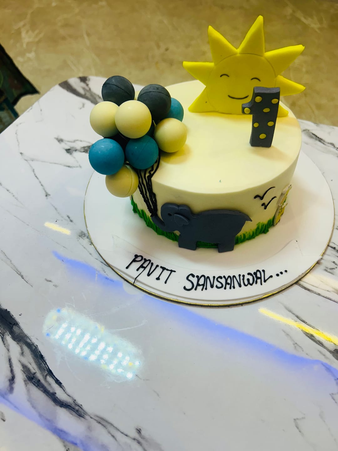 Customer photo review of Elephant Sunny Design Cake