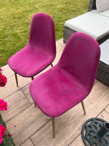 Customer photo review of Fabric Paint -- Raspberry