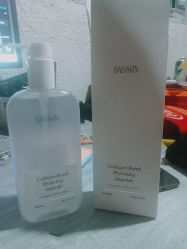 Customer photo review of Bad Skin™ Korean Collagen Bomb Hydrating Ampoule