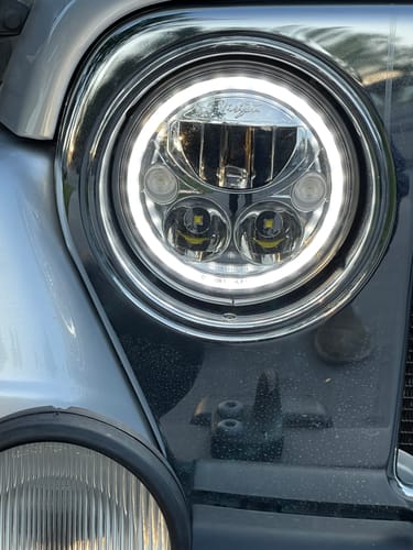 Customer photo review of 7" VX Series LED Headlight Kit - Chrome | White Halo