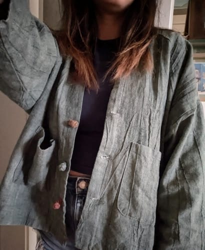 Ashlan review of Spring womens linen shirt blouse C3846 image 1 out of 1