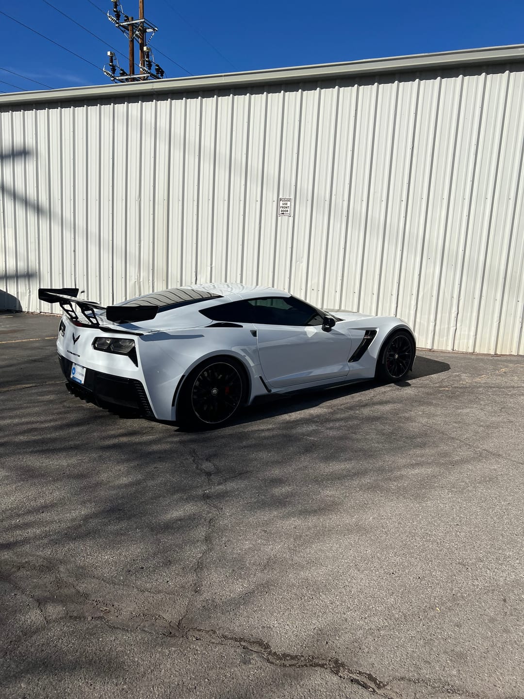 Customer photo review of Corvette C7 ZR1 ZTK Conversion Rear Spoiler High Wing