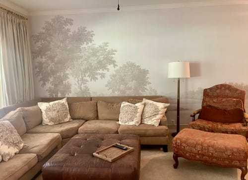 Customer photo review of Vintage Oak Tree Wallpaper Mural