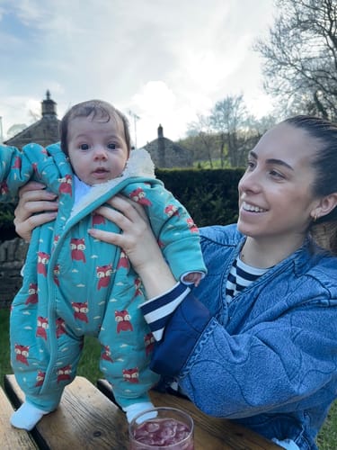 Customer photo review of Around The Campfire Sherpa Lined Snowsuit