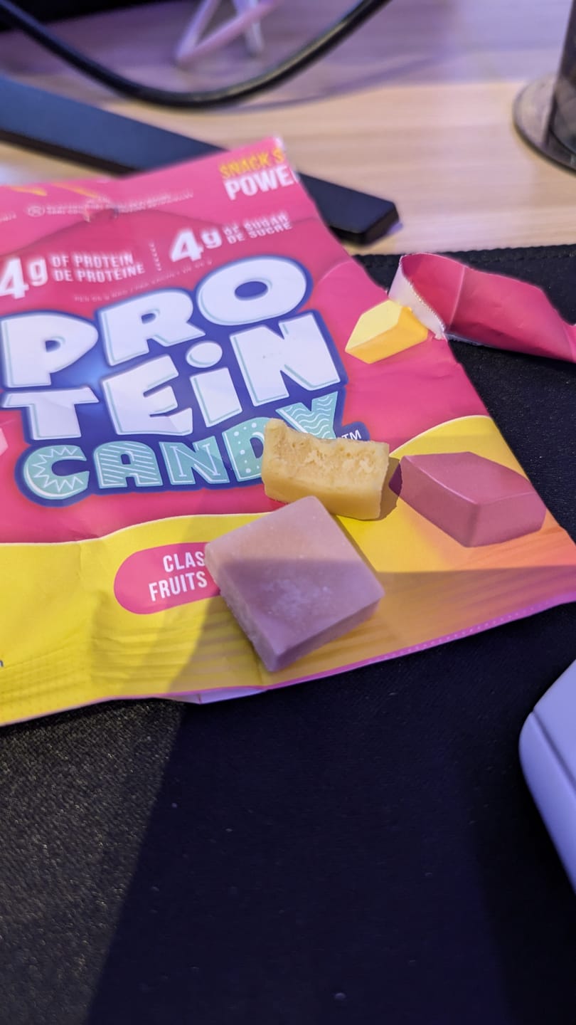 Customer photo review of Protein Candy - Bonbons Protéinés 55g