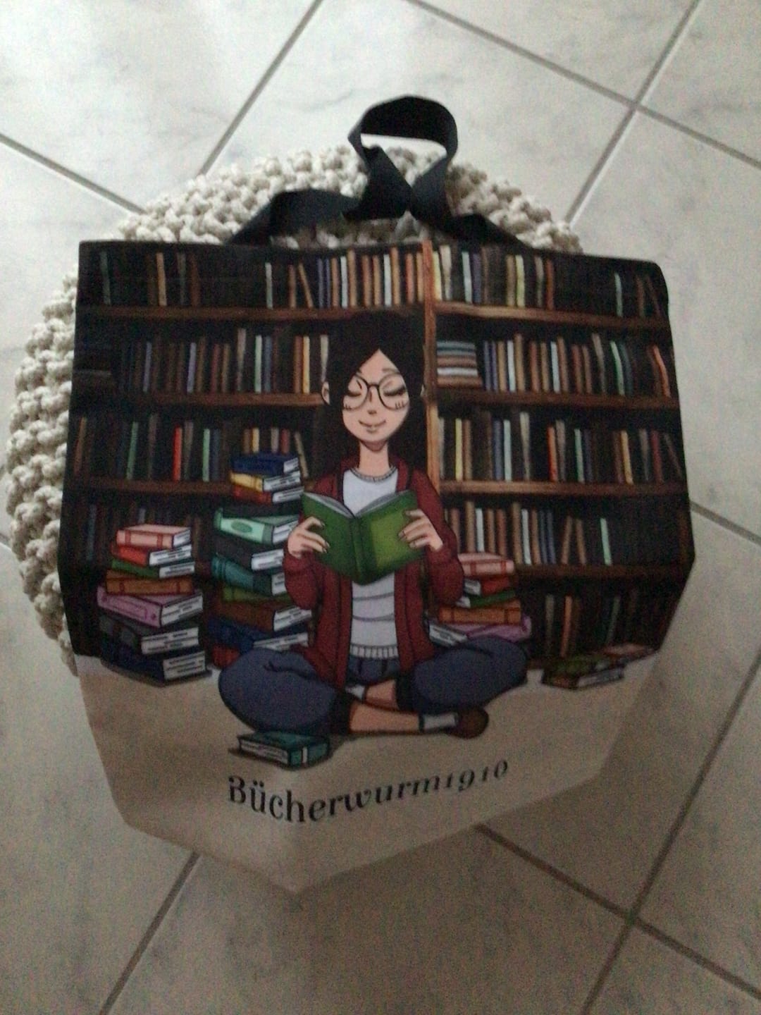 Customer photo review of Büchermädchen - Individuelle Tragetasche