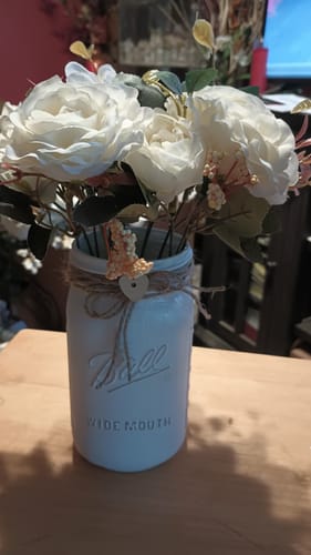 Customer photo review of Clearance Bulk 12" Retro Silk Peony Bush Mixed Hydrangea Faux Flower Bouquet Decor For Home Bridal Wedding Party Wholesale