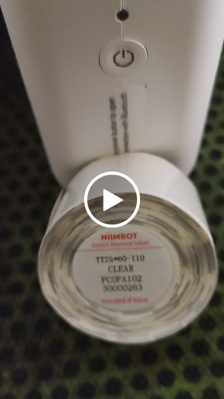 Customer video review of Transparent Label Tape for D11, D110, D101