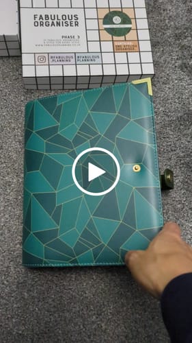 Customer video review of Jade Geometric Organiser - Undated Daily Diary P3