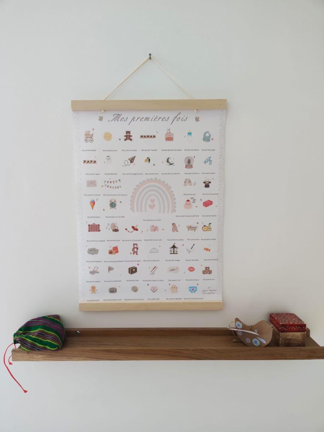 Customer photo review of Affiche "Mes Premières Fois" à Tamponner 30x40cm