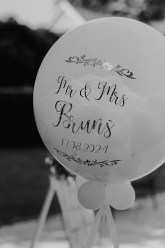 Kundenbewertung mit Foto zu Standesamt Pop Up Ballon mit Herzballons gefüllt (personalisiert) Nur auf Abholung!