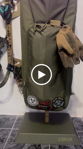 Customer video review of Tactical Gear Rack - (Helmet - Armor - Belt Rack)