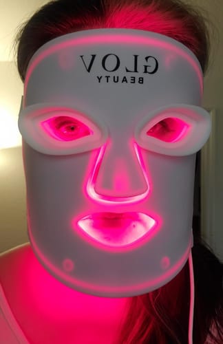 Customer photo review of Glov LED Face Mask Anti-Aging Therapy (Pre-Order - Arrives by Mid August)