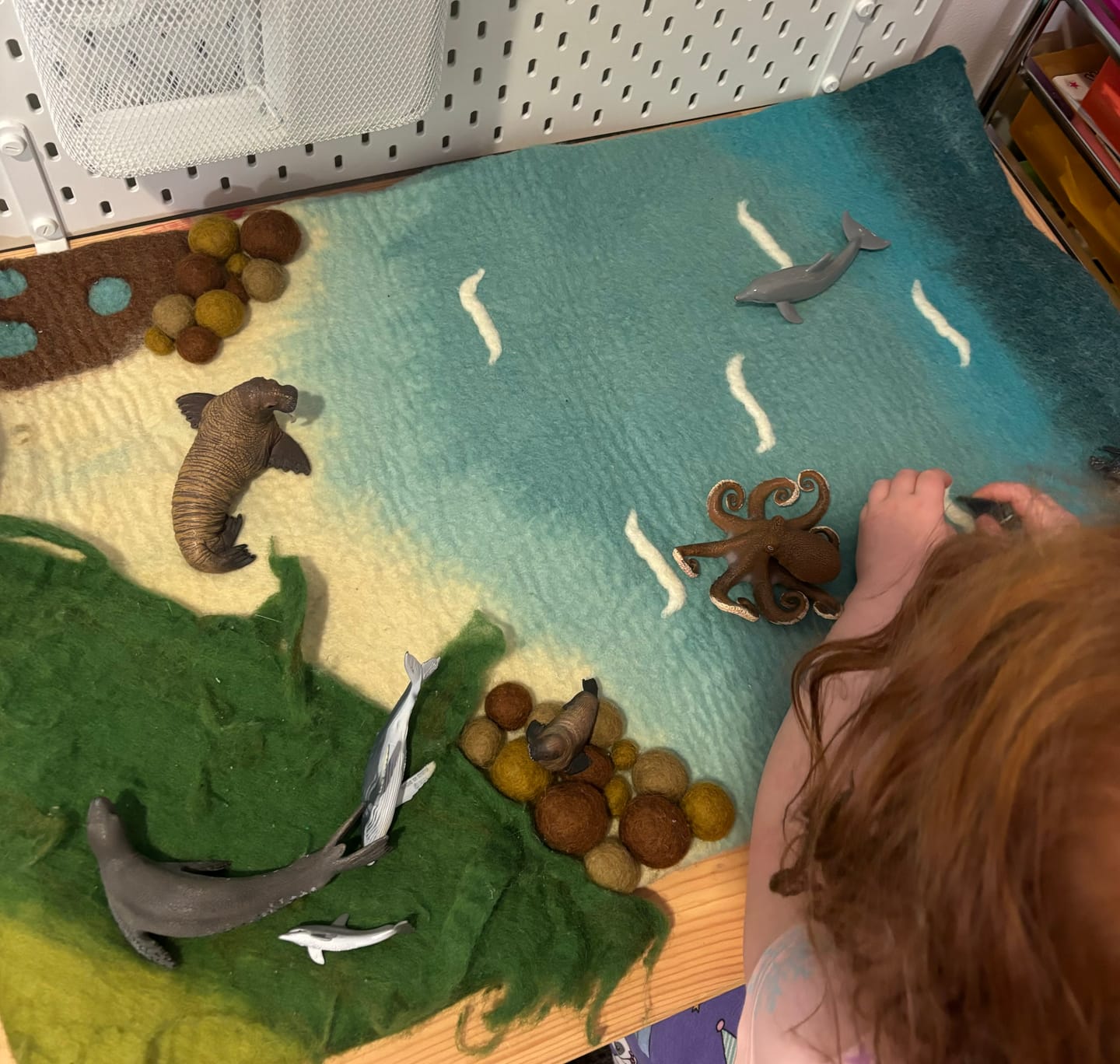 Customer photo review of Large Sea and Rockpool Play Mat Playscape