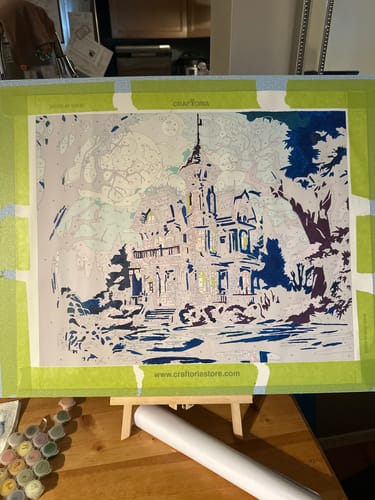 Customer photo review of Gouache Ghosthouse