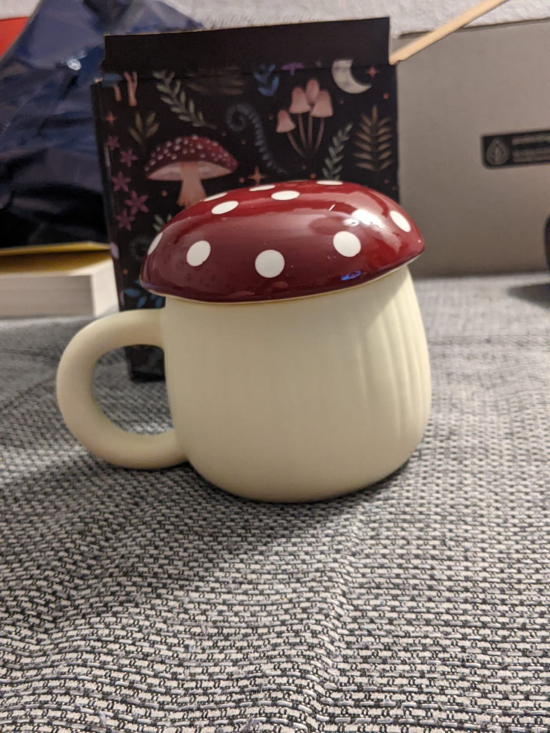 Customer photo review of Fliegenpilz Tasse mit Deckel