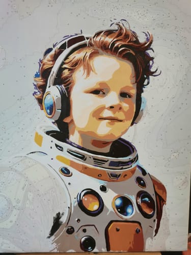 Customer photo review of "Time Traveler" Paint by Numbers Kit