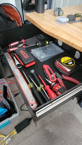Customer photo review of Under Desk Drawer