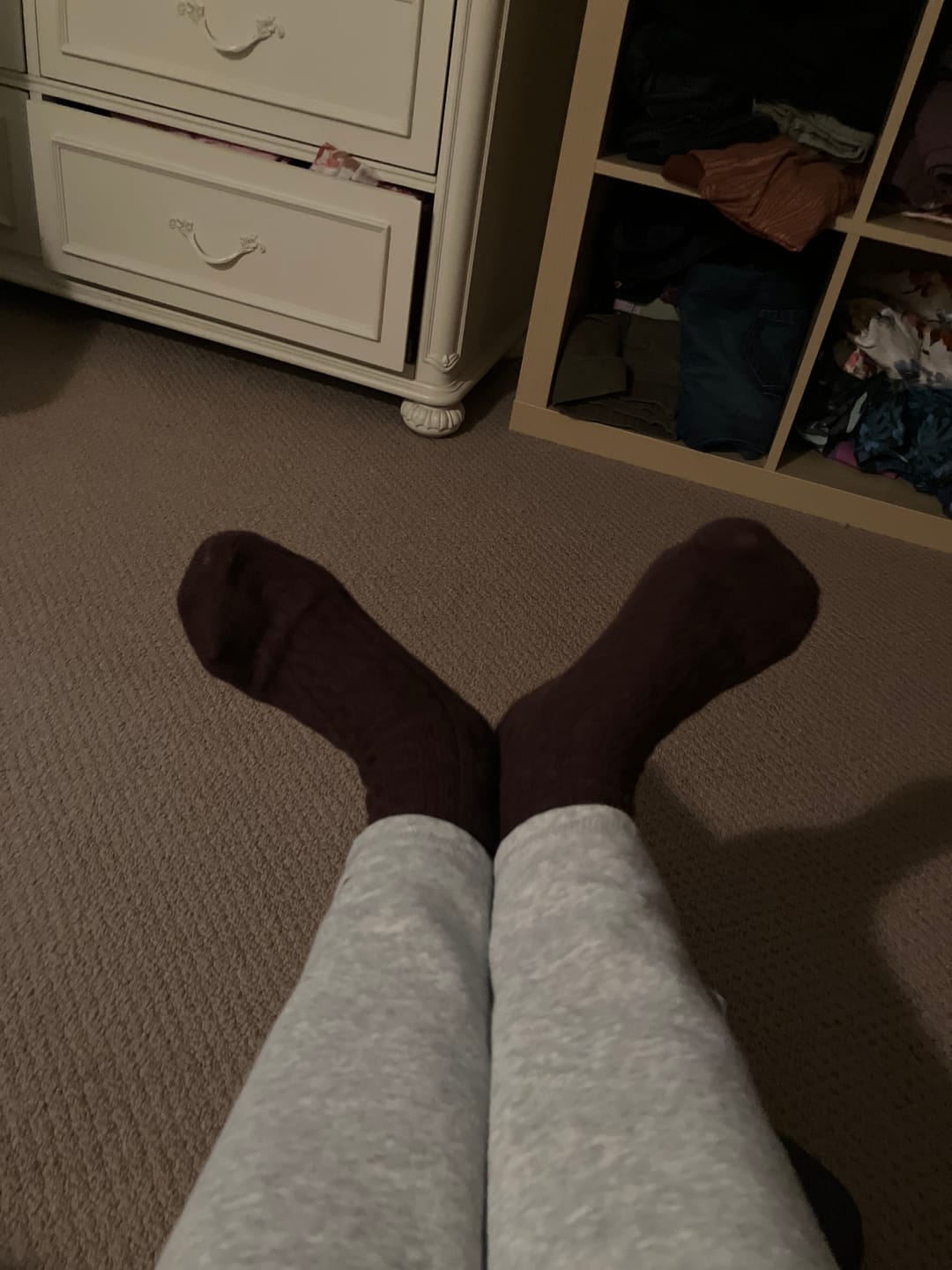 Customer photo review of 6 Pairs Women Winter Solid Wool Socks