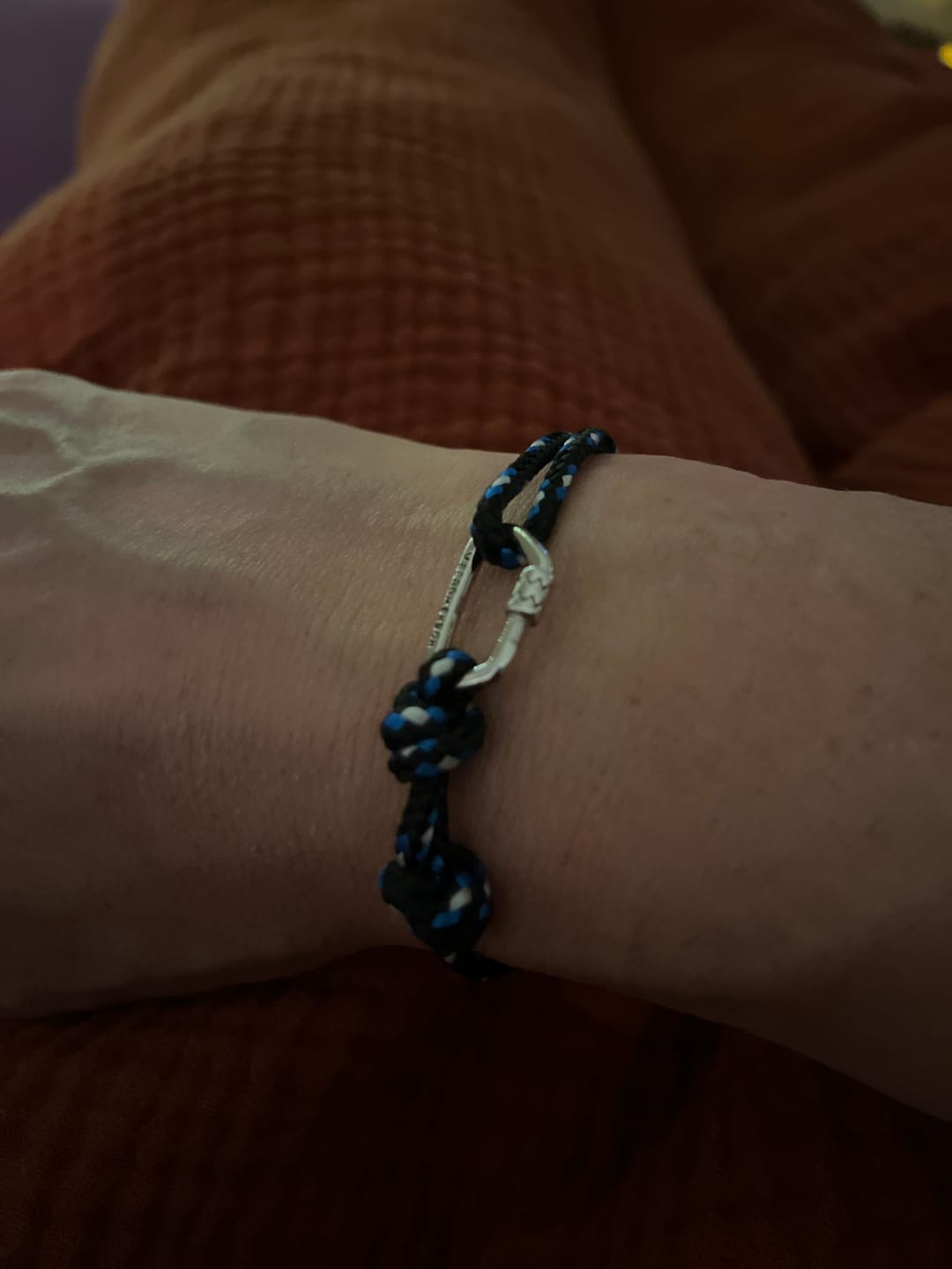 Customer photo review of BERGMENSCH® Karabiner Armband 925 Sterling Silber