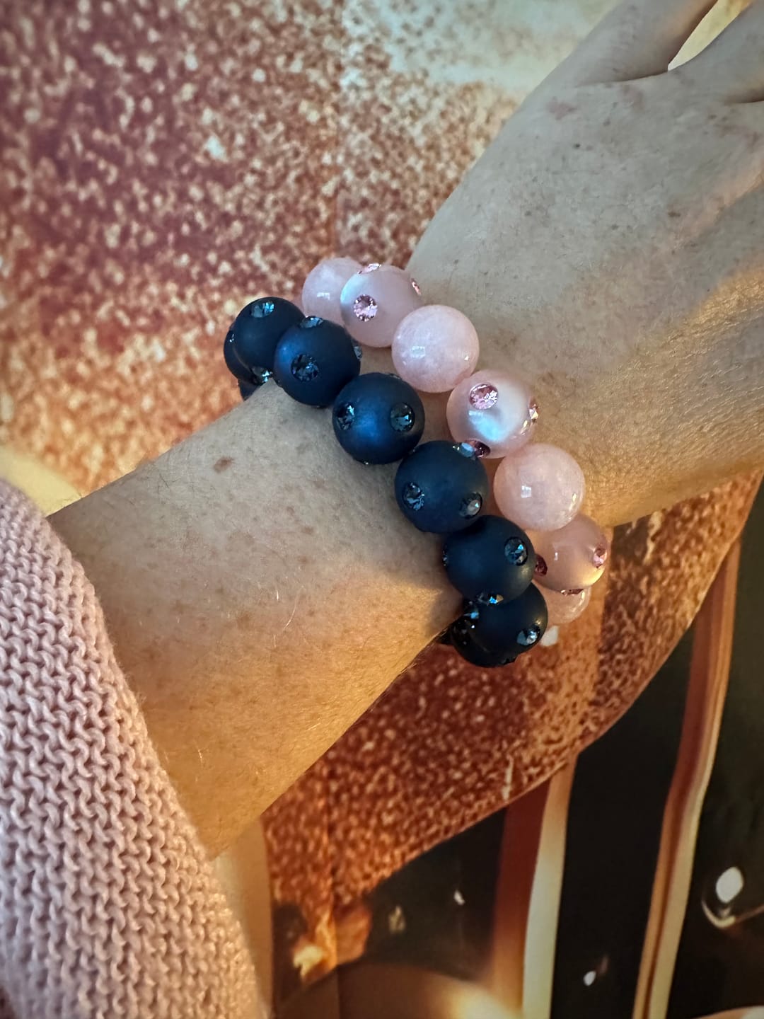 Customer photo review of Classico Perlenarmband Como in Rosa