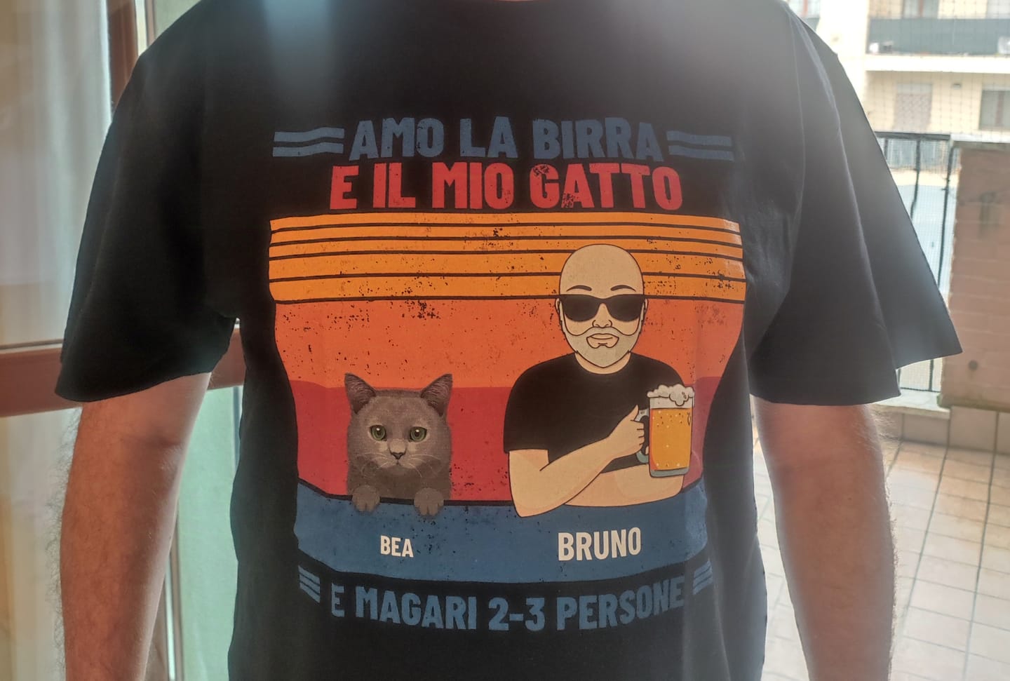 Customer photo review of Amo la birra e i miei animali da compagnia - Maglietta personalizzata