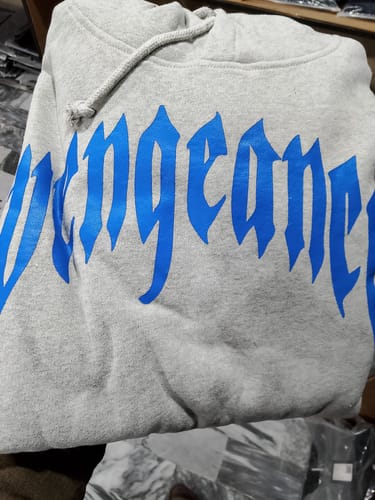 Customer photo review of GREY VENGEANCE WOMEN HOODIE