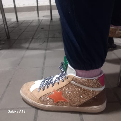 Customer photo review of Basket femme montante étoile dorée - Abbie