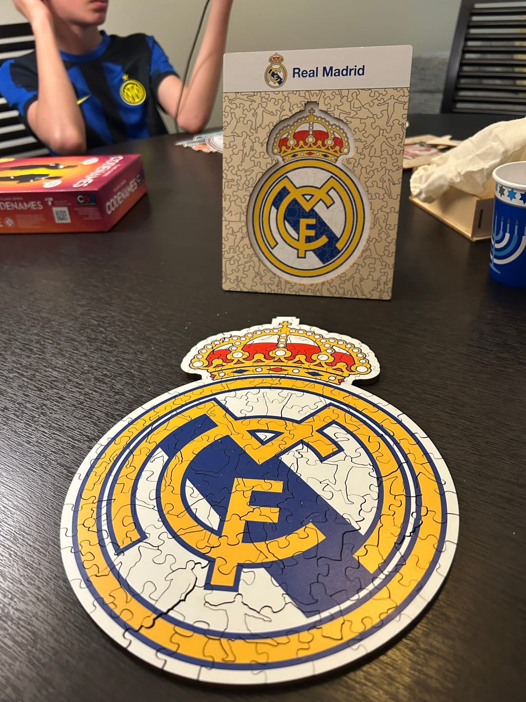 Customer photo review of Real Madrid CF® Logo - Wooden Puzzle