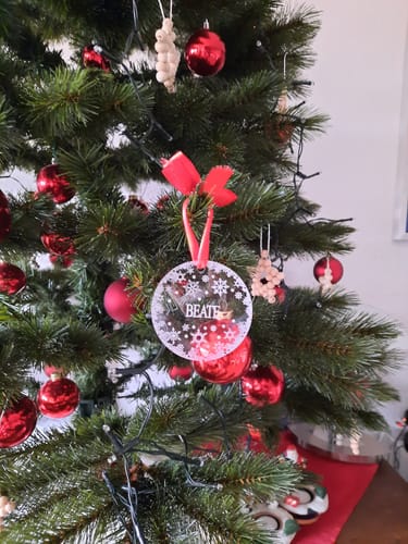 Customer photo review of Weihnachtsdeko mit Schneeflocken