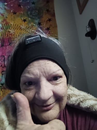 Customer photo review of CozyBand Wireless Headphones