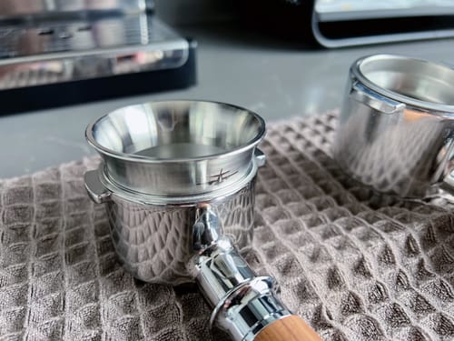 Customer photo review of Stainless Steel Coffee Dosing Funnel - MHW-3BOMBER