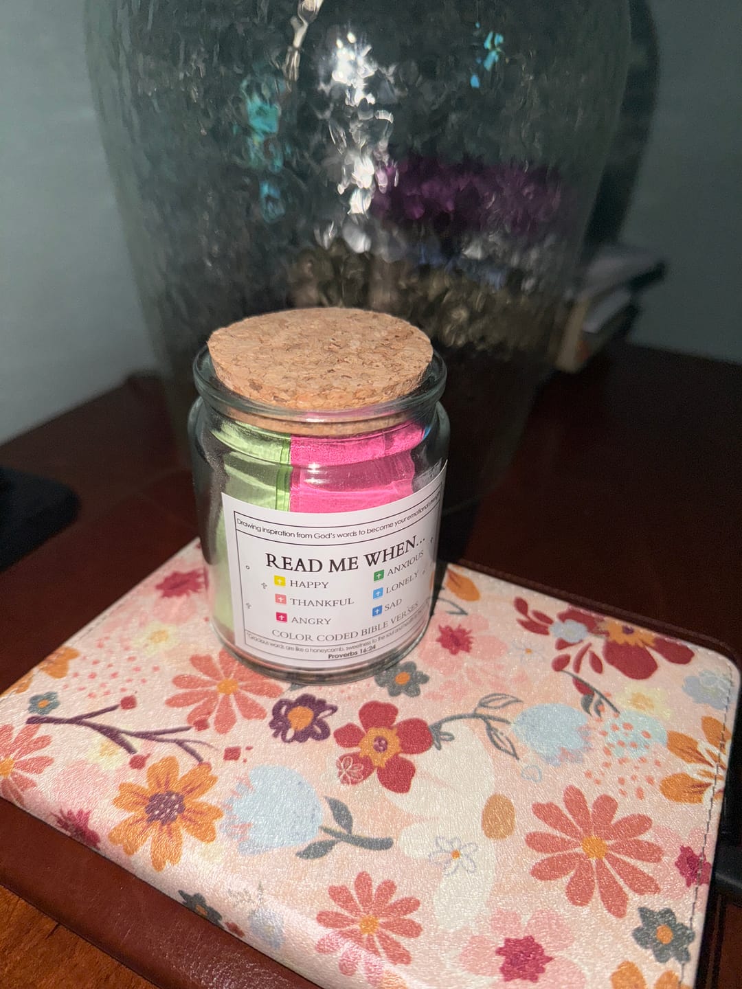 Customer photo review of (BUNDLE OFFER) Handmade 90 Day Bible Verses Jar (Comes With Christian Gift Box)