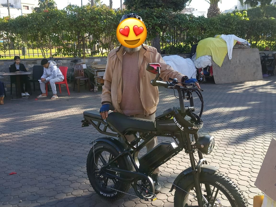 Customer photo review of S8 Vintage Vélo électrique de route 500W, Ebike 48V 15Ah avec batterie au lithium amovible, autonomie de 50 km, pneu large tout-terrain de 20 pouces.