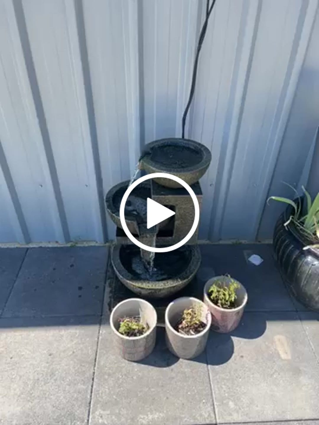 Customer video review of Carmen 3-Tier Garden Water Feature - Best Seller