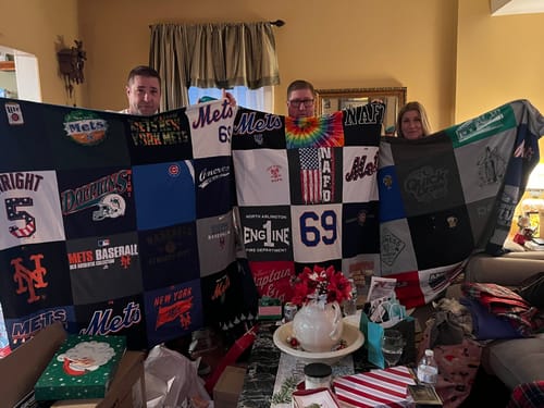 T-shirt quilt featuring new york mets by Gerrie from NJ