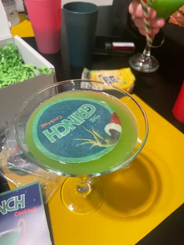 Customer photo review of The Grinch Cocktail Kit