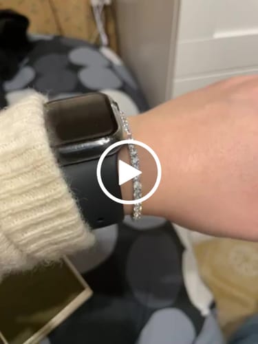 Customer video review of Bracciale Tennis zirconi Bianchi 3 mm Argento