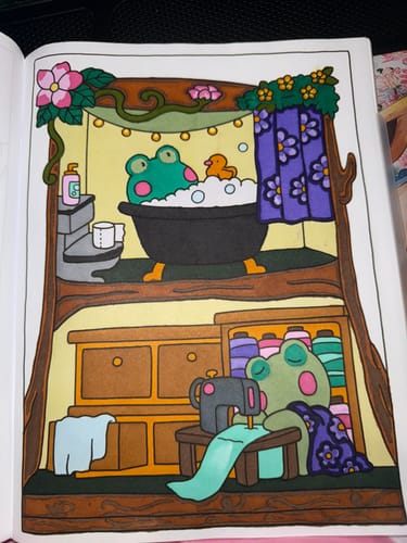 Customer photo review of Ohuhu Honolulu 216 Colors Dual Tips Alcohol Art Markers