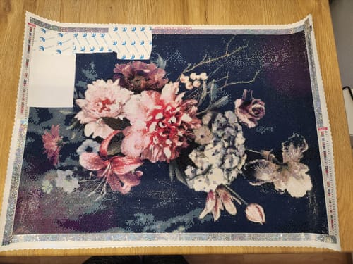 Customer photo review of 5D Diamond Painting exklusiver Blumenstrauß