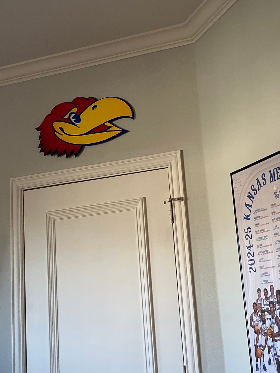 Customer photo review of University of Kansas Jayhawks Head 3D Vintage Metal Wall Art