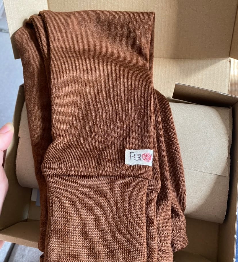 Customer photo review of Upcycling Schmale Kaschmirhose Fuchs