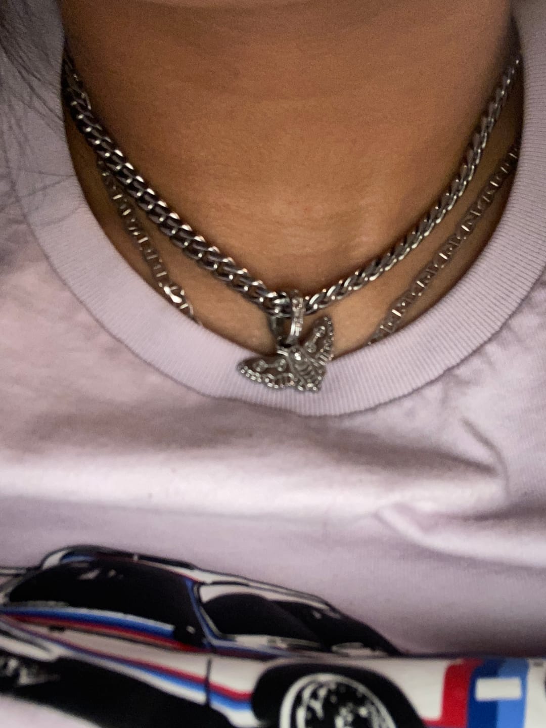 Customer photo review of MOTH PENDANT