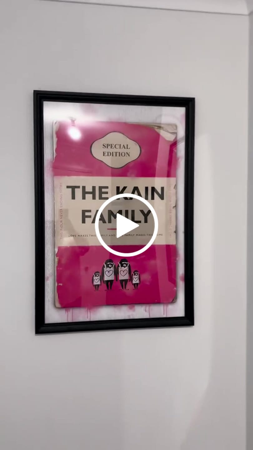 Customer video review of Personalised Book Cover Art Print (Family Edition)