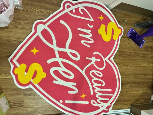 Customer photo review of I'm Really Her Rug - limited edition