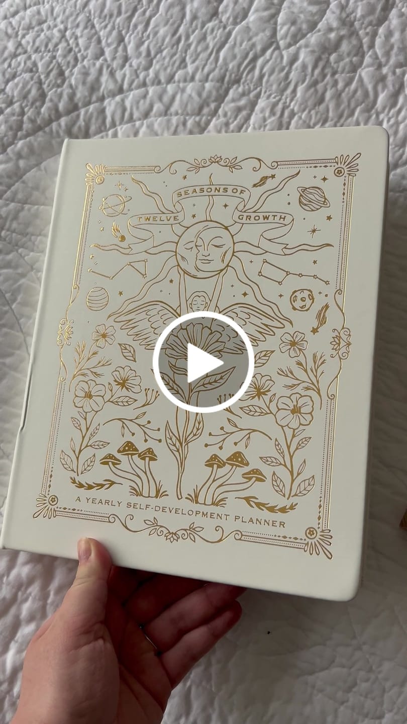 Customer video review of *PRE-SALE* Twelve Seasons of Growth -  Yearly Self Development Planner (Undated)